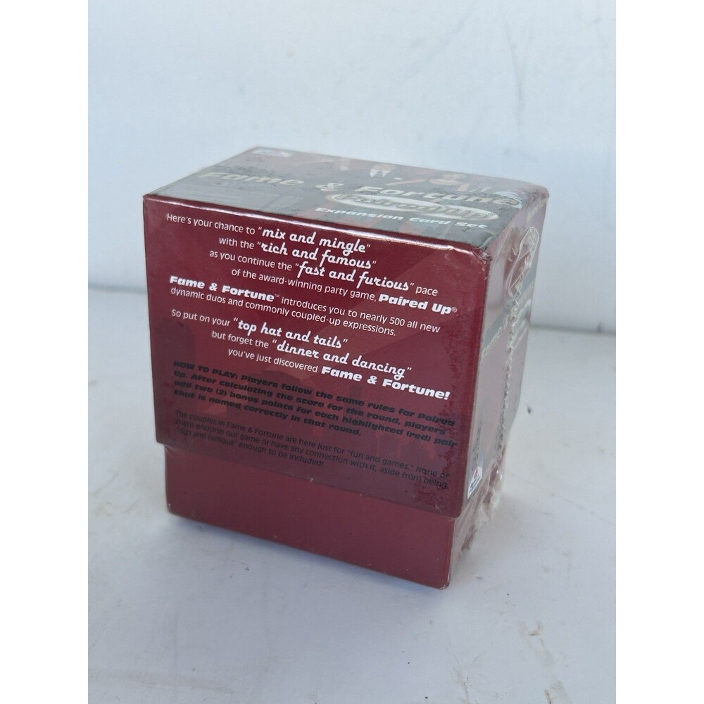 2006 Fame & Fortune Paired Up Expansion Card Set Games For All Reasons Sealed - Picture 2 of 3